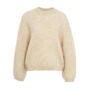 Beige Mohair Pullover Strikkevarer