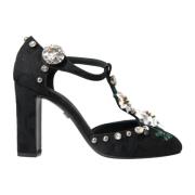 Blomster Broche Pumps - Svart