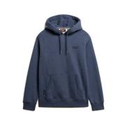 Essensiell Logo Hoodie i Marineblå