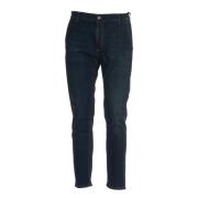 Mørk Denim Gulrot Jeans Aw24