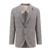 Linsk blazer med Prince of Wales-motiv