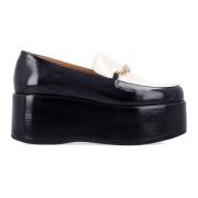 Svart Egret Platform Loafers