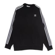 Sort Crew Neck Sweatshirt 3 Striper