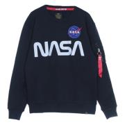 Reflekterende Nasa Crewneck Sweatshirt Blå