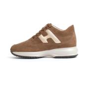 Beige Semsket Interaktive Sneakers