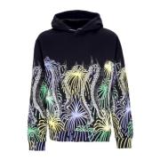 Svart Fireworks Hoodie med Tentakler