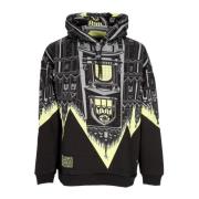 Milan Cathedral Print Hoodie Svart/Lime