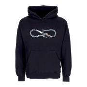 Svart Logo Chain Hoodie