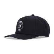 Klassisk Snapback Flat Skyggehue Svart