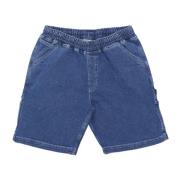 Denim Carpenter Shorts med Verktøylommer