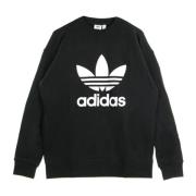 Lett Crewneck Sweatshirt Svart/Hvit