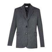 Elegant Pinstripe Lang Blazer