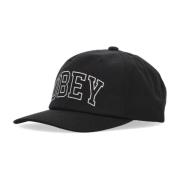 Klassisk Snapback Svart Bøyd Skyggelue