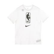 Hvit NBA Logo T-skjorte Dri-fit