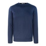 Blå Crew Neck Sweater Regular Fit