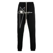 Svart Champion Joggers Activewear Casual Stil