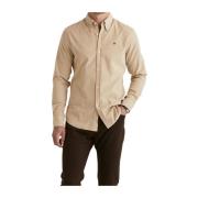 Beige Morris Douglas Cord Shirt Skjorte