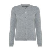 Cashmere Cardigan med knappestolpe