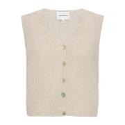 Alpakka Ull Beige Vest