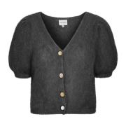 Svart V-hals Cardigan