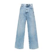 Denim Jeans med bleket effekt