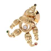 Pre-owned Yellow Gold brooches