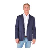 Blå Enkeltspent Blazer