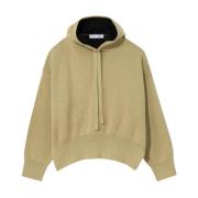 Cashmere Blend Hoodie med Edgy Detaljer