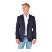 Klassisk Mørkeblå Slim Fit Blazer