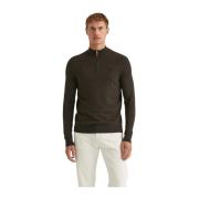 Brun Morris Stockholm Merino John Zip Genser Half-Zip