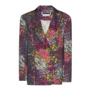 Fortryllende Blomstermønster Polyester Blazer