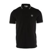 Slim Fit Svart Poloskjorte