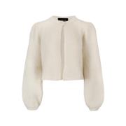 Chunky Mohair Cardigan - Bright White