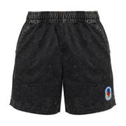 Bomullsshorts med vintageeffekt