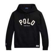 Fleece Logo Hoodie med bomull-polyesterblanding