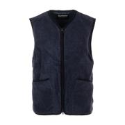 Blå Fleece Vest