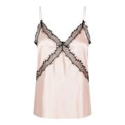 Champagne Dea Kudibal Daisy Strap Top T-Skjorter Og Topper