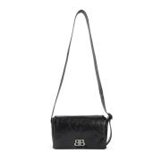 Svart Messenger Bag Monaco Flap