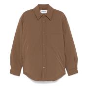 Brun Nylon Overshirt Kåpe