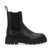 Svart Skinn Chelsea Boot