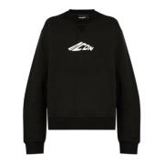 Sweatshirt med trykt logo