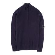 Eco Lammeull Half-Zip Strikke