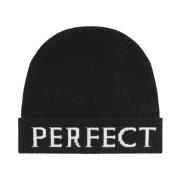 Merino Wool Logo Beanie Svart