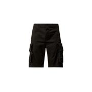 Stretch Cargo Twill Bukser - Svart