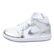 Metallic Silver Mid SE Sneakers