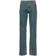 Denim Straight Leg Button Fly Bukser