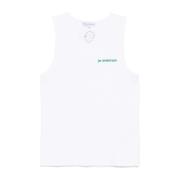 Hvit Brodert Tank Top