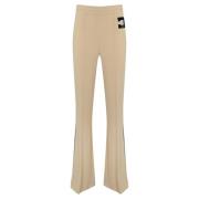 Stretch Crepe Straight Leg Trousers