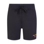 Sport Logo Bomull Shorts Svart