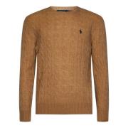 Luksuriøs Beige Crewneck Sweater Aw24